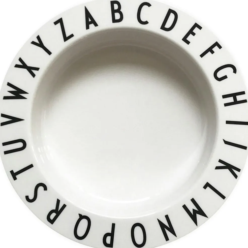 Eat & Learn Deep Plate, White