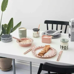 Eat & Learn Plate, White