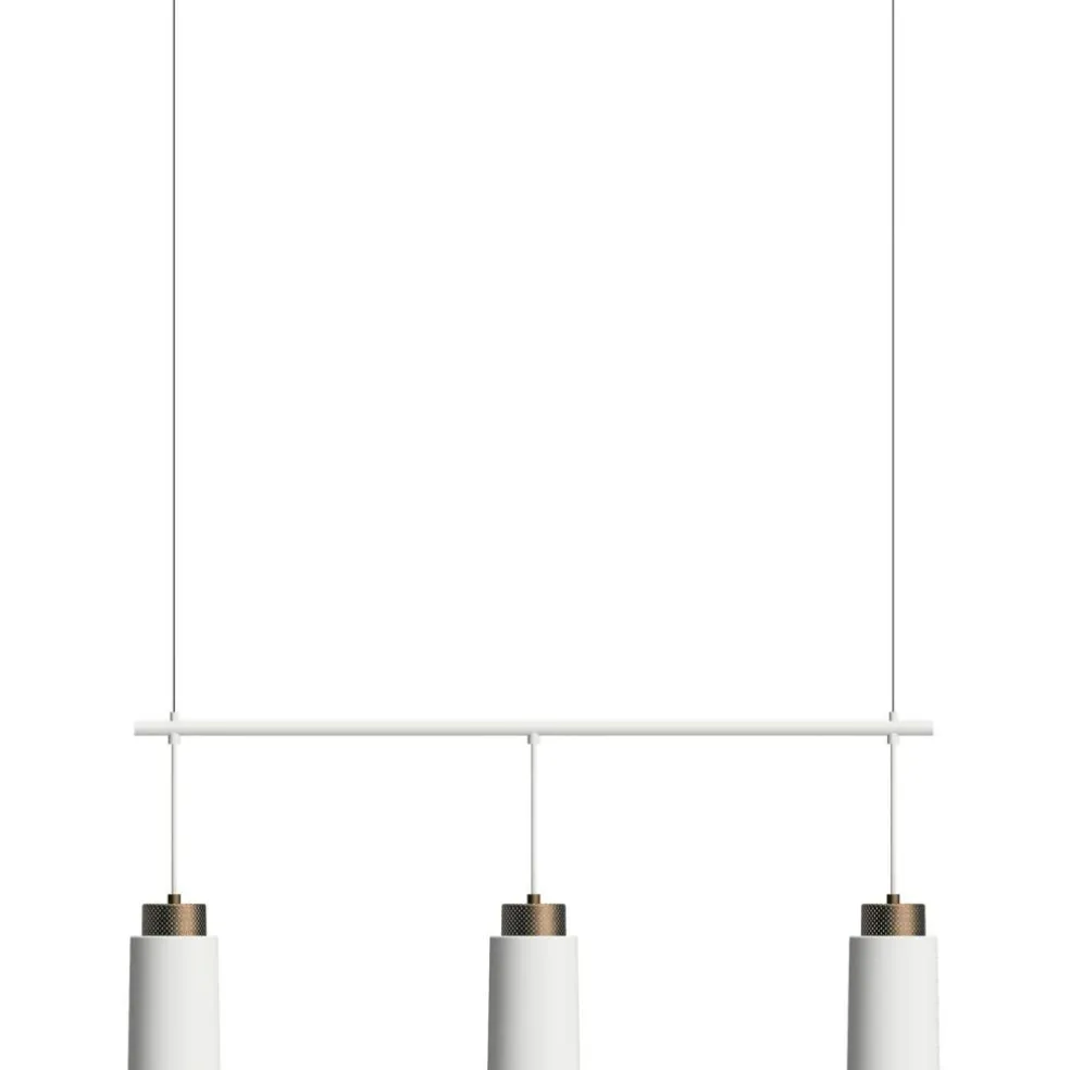 Edge Trio Pendant, White
