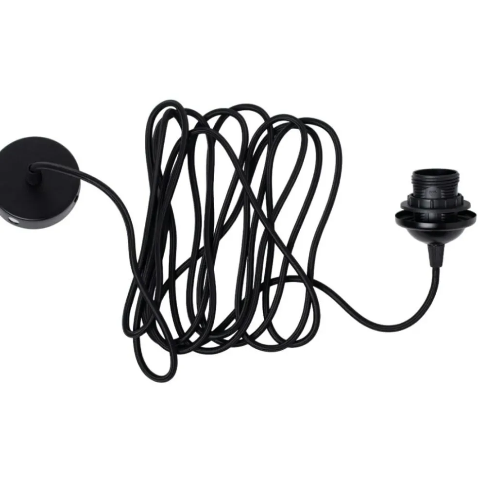 Edgeform Cord Set For Pendant With Canopy 500 cm, Black
