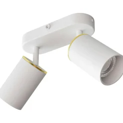 Edgespot Double 65 Spotlight, White / Brass