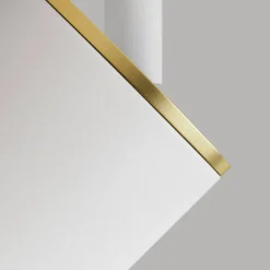 Edgespot Double 65 Spotlight, White / Brass