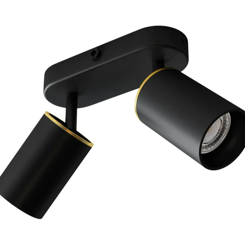 Edgespot Double 65 Spotlight, White / Brass