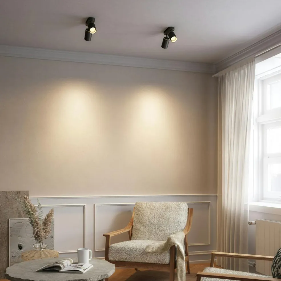 Edgespot Double 65 Spotlight, White / Brass