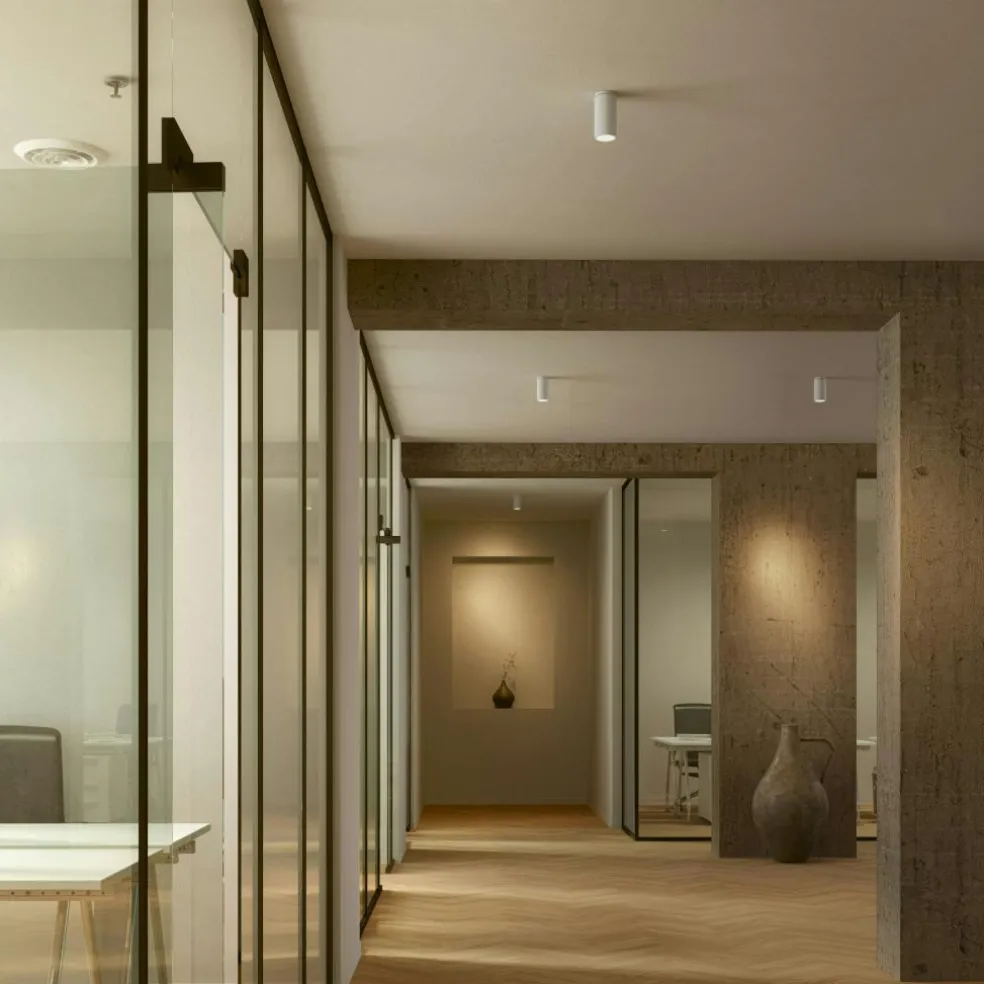 Edgespot Fix 65 Spotlight, White / Brass