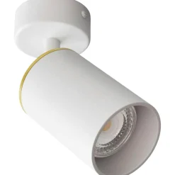 Edgespot Single 65 Spotlight, White / Brass