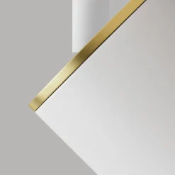 Edgespot Single 65 Spotlight, White / Brass