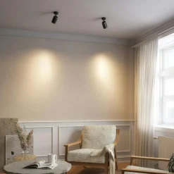 Edgespot Single 65 Spotlight, White / Brass