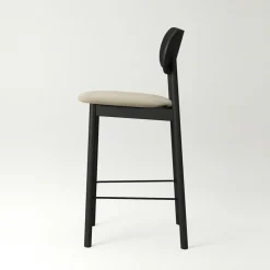 Elephant Bar Chair, Natural Oak / Black Velvet