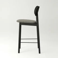 Elephant Bar Chair, Natural Oak / Black Velvet