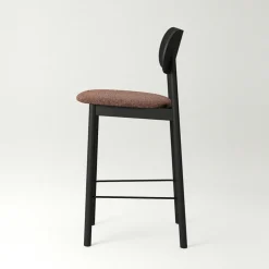 Elephant Bar Chair, Natural Oak / Black Velvet