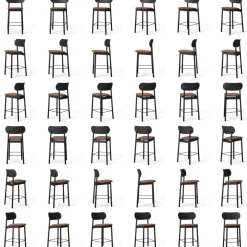 Elephant Bar Chair, Natural Oak / Black Velvet