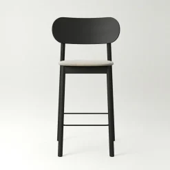 Elephant Bar Chair, Natural Oak / Black Velvet
