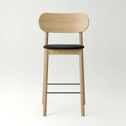 Elephant Bar Chair, Natural Oak / Black Velvet