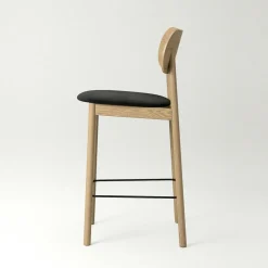 Elephant Bar Chair, Natural Oak / Black Velvet