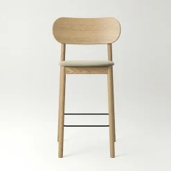 Elephant Bar Chair, Natural Oak / Black Velvet