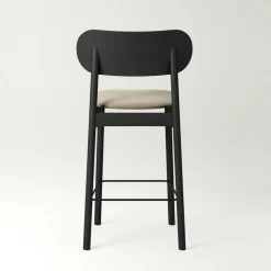 Elephant Bar Chair, Natural Oak / Black Velvet