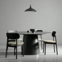 Elephant Chair, Black / Black Leather