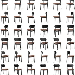 Elephant Chair, Black / Black Leather