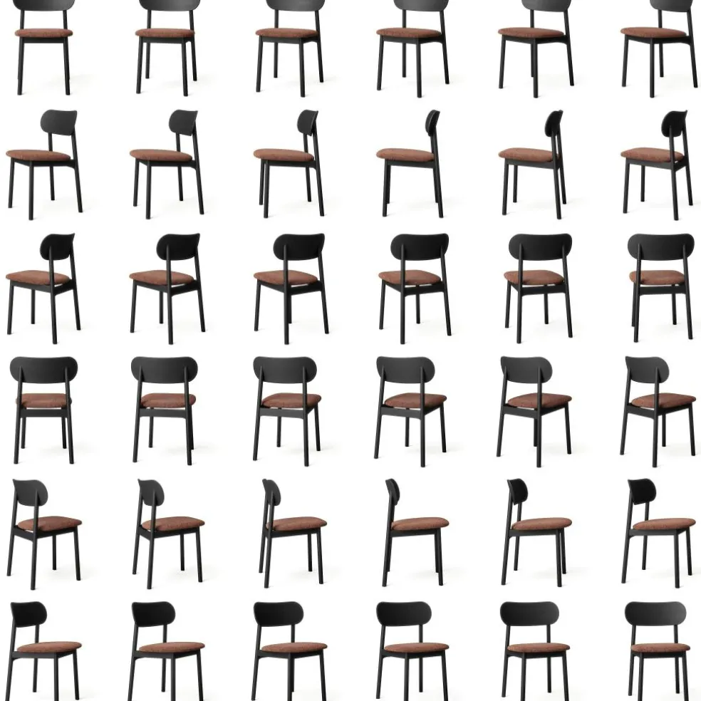 Elephant Chair, Black / Black Leather