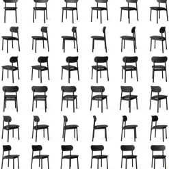 Elephant Chair, Black / Black Leather