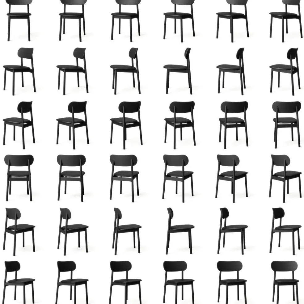 Elephant Chair, Black / Black Leather