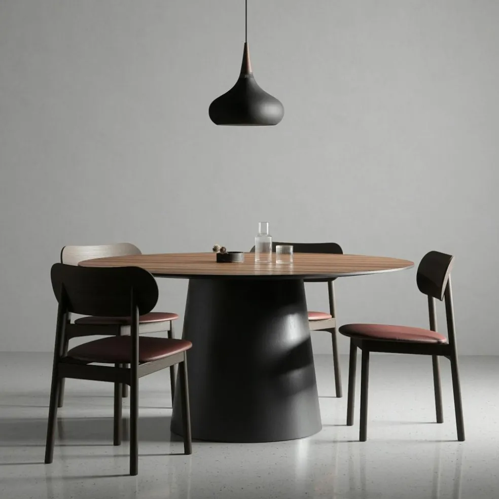 Elephant Chair, Dark Oak / Beige Breeze