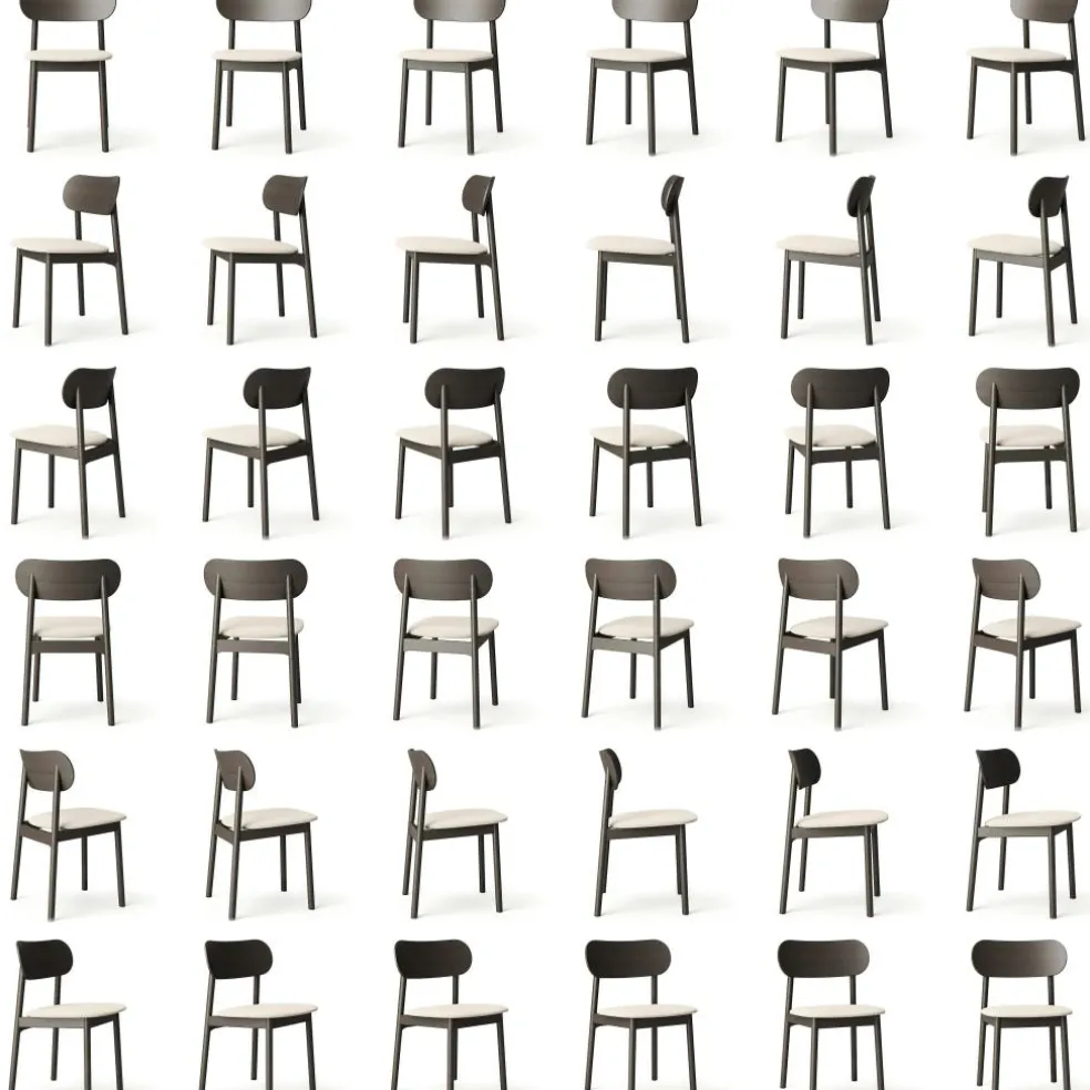 Elephant Chair, Dark Oak / Beige Breeze