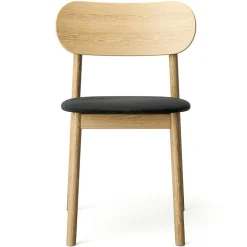 Elephant Chair, Natural Oak / Black Leather