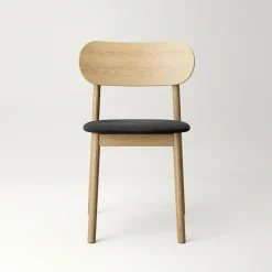 Elephant Chair, Natural Oak / Black Leather