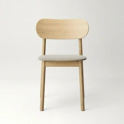 Elephant Chair, Natural Oak / Black Leather