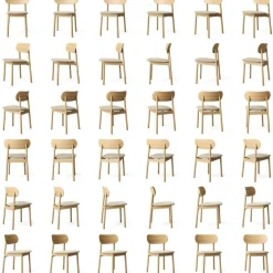 Elephant Chair, Natural Oak / Black Leather