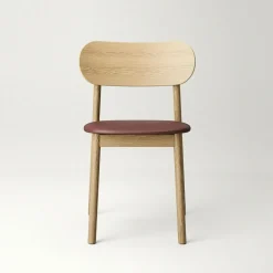 Elephant Chair, Natural Oak / Black Leather