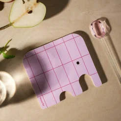 Elephant Coaster 10x11 cm, Blue