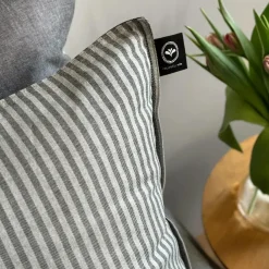 Elias Pillowcase 50x60 cm, Light Blue / White