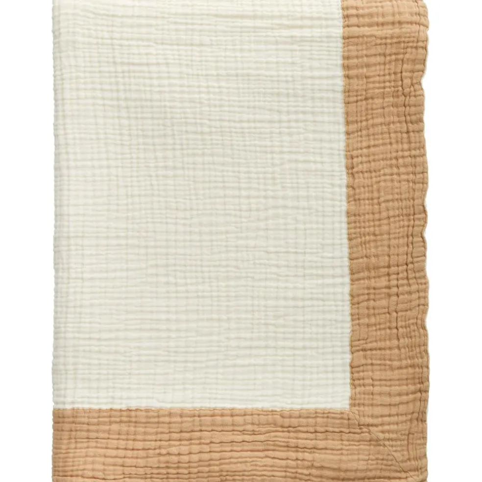 Ella Crincle Bedspread 260x260 cm, Sand