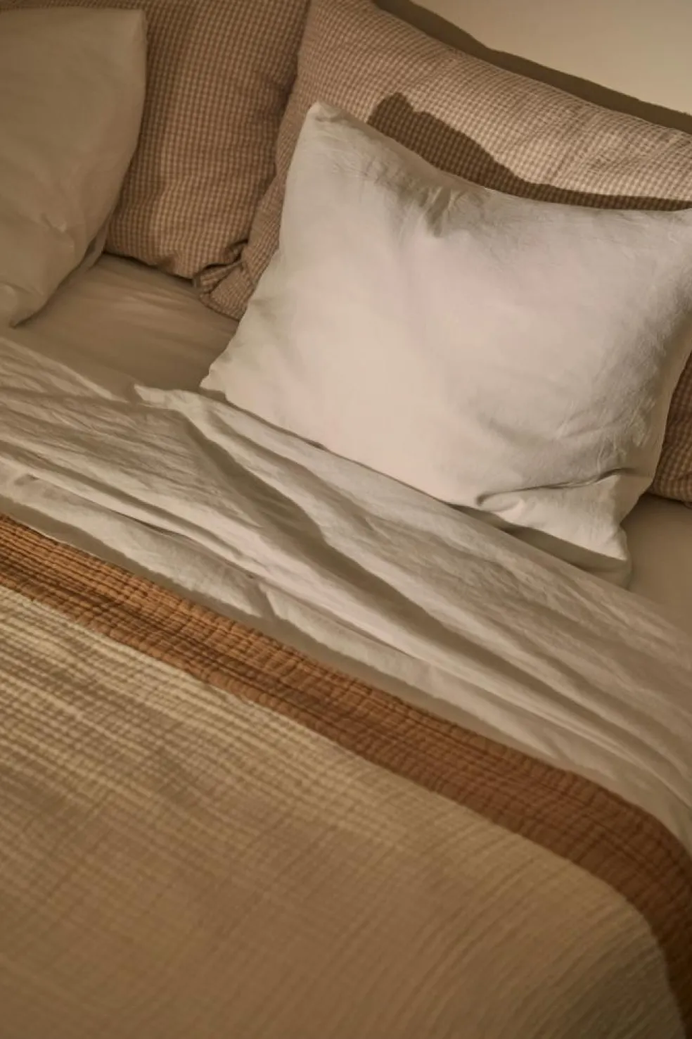 Ella Crincle Bedspread 260x260 cm, Sand