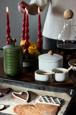 Ellen Jar With Acorn, Green