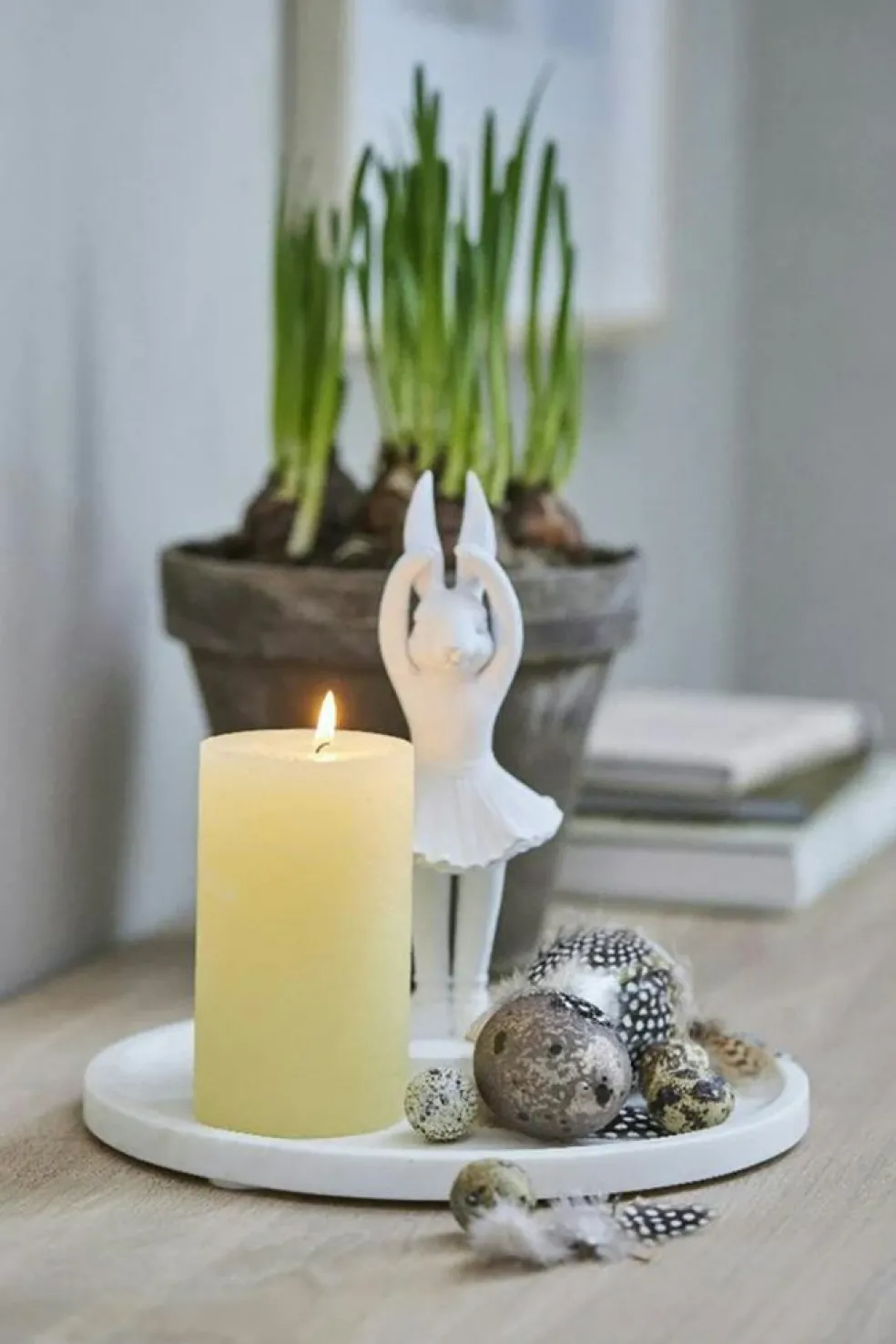 Ellia Serving Tray Ø25 cm, White