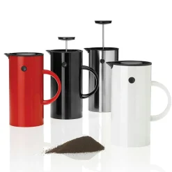 EM Classic Press Coffee Maker 1 L, White