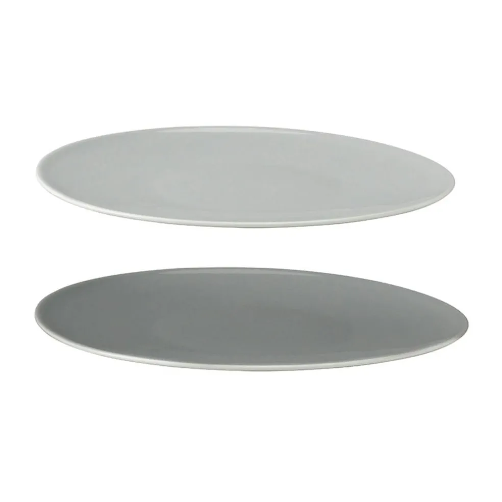 Emma Plate 22cm, 2-pack, Grey
