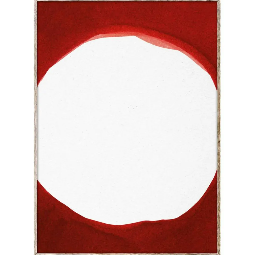Ensō Red III Poster, 30x40 cm