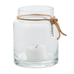 Ernst Candle Holder 10x6,5 cm, Clear