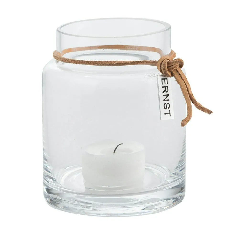 Ernst Candle Holder 10x6,5 cm, Clear