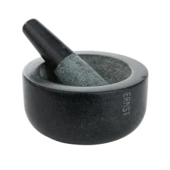 Ernst Mortar Large, Black Granite