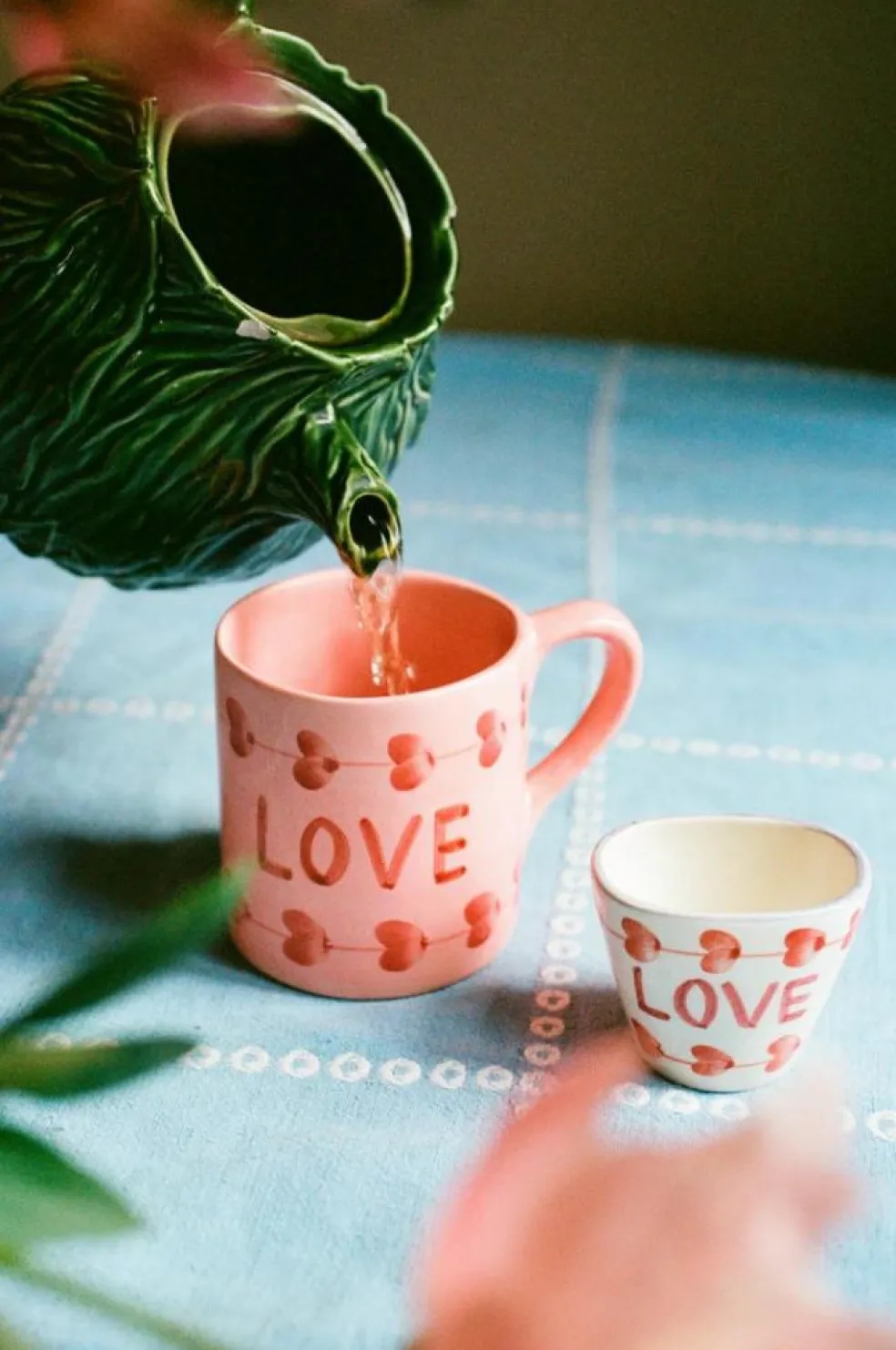 Espresso Cup Ceramic Oval 7 cl, LOVE