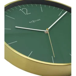 Essential Gold Wall Clock 34 cm, Green