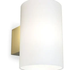 Evoke Wall Lamp 180 mm, Satin Brass / Opal Glass