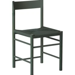 F Chair, Oiled Oak / Black Webbing