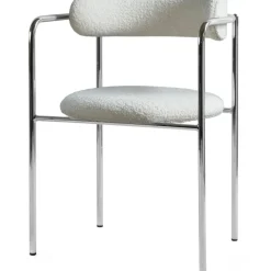 FF Armchair, Tan Leather / Chrome